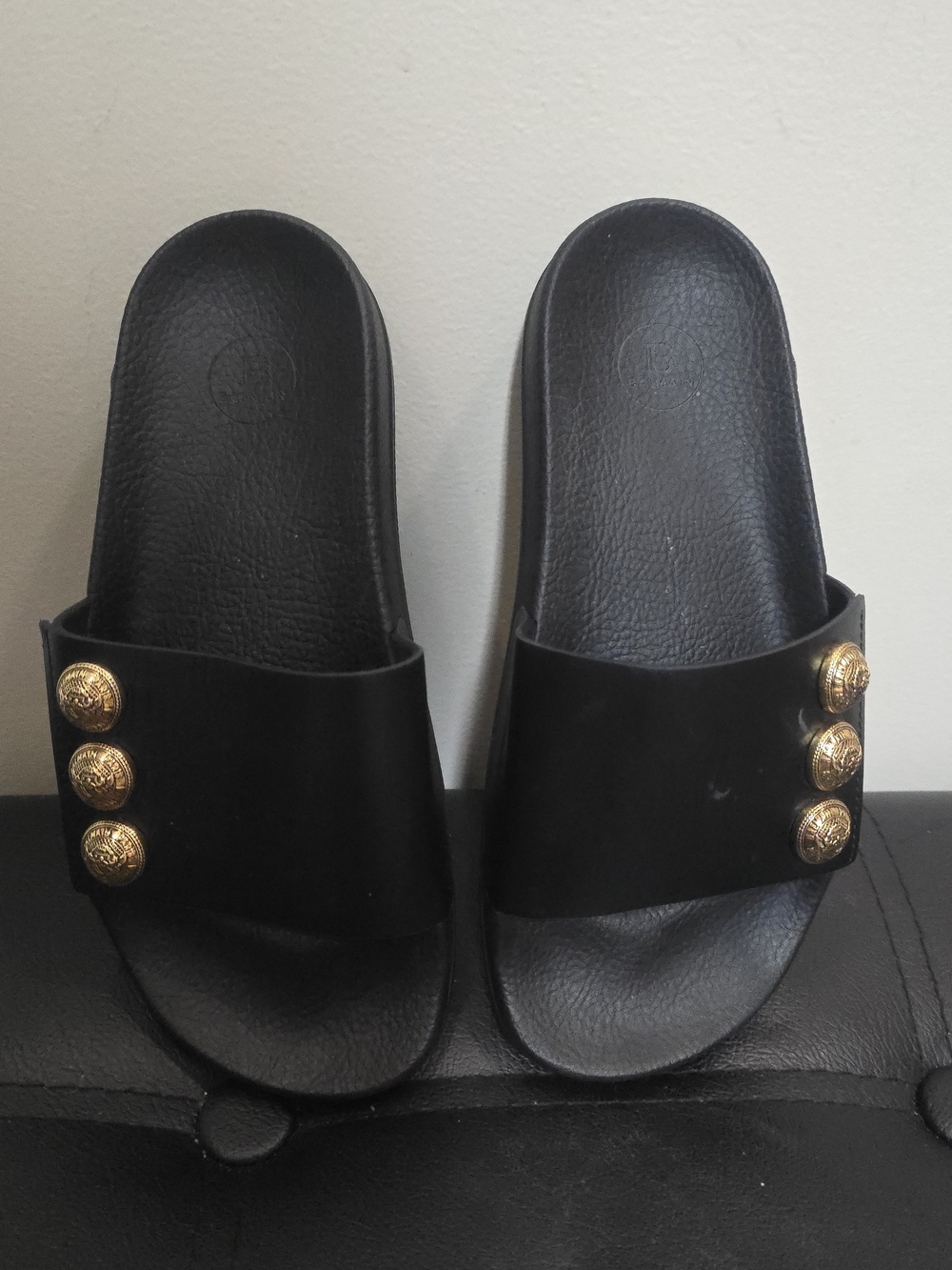 Balmain Symi Slide Sandals Women's Size 36